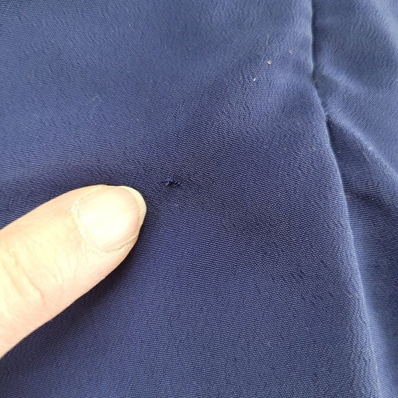 Lulus Dress‎ Womens S Any Sway Shape Or Form Crochet Lace Halter Dress Blue Flaw - Picture 14 of 16